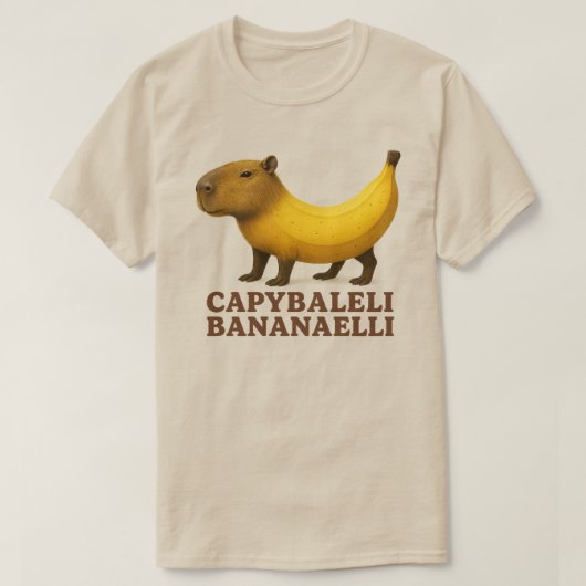 Capybaleli Bananaelli – Italian Brainrot Banana Ca Tシャツ (デザイン正面)