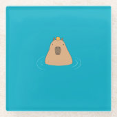 Capybara ガラスコースター (正面)