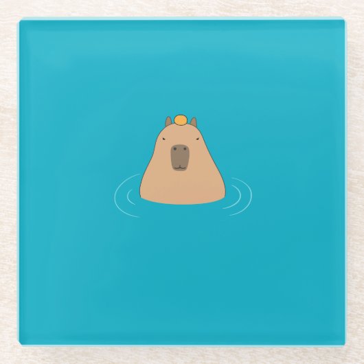 Capybara ガラスコースター (正面)