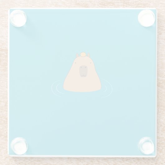 Capybara ガラスコースター (裏面)