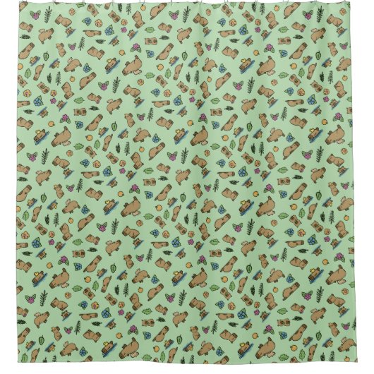 Capybara シャワーカーテン (正面)