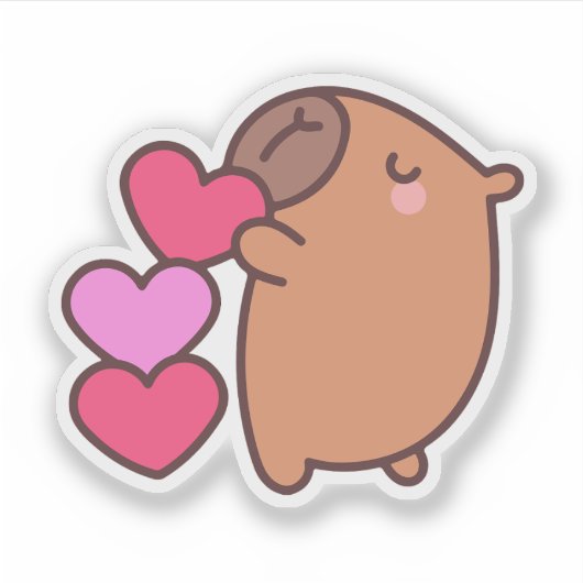 Capybara シール (正面)