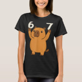 Capybara 67 Meme Six Seven Funny  Tシャツ (正面)