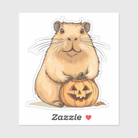 Capybara and Pumpkin Halloween シール (シート)