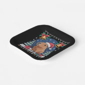 Capybara Animal Lover Xmas Gift Ugly Capybara  ペーパープレート (傾斜あり)