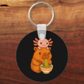 Capybara Anime Ramen Axolotl Funny Graphic Kawaii  キーホルダー (正面)