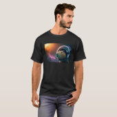 Capybara Astronaut Deep In Space Cosmic Tシャツ (正面フル)
