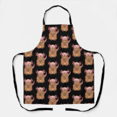 Capybara Axolotl Kawaii Animal Lover Zoo Day エプロン (正面)