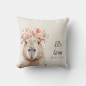 Capybara Baby Nursery • Personalized  クッション (正面)