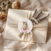 Capybara Baby Shower  ラウンドシール