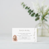 Capybara Baby Shower • Book for Baby 名刺 (スタンド正面)