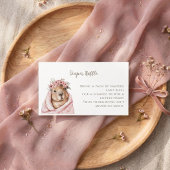 Capybara Baby Shower • Diaper Raffle Card 名刺
