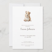 Capybara Baby Shower Invitation (裏面)