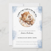 Capybara Baby Shower Invitation • A Little Cutie セーブザデート (正面)