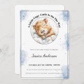 Capybara Baby Shower Invitation • A Little Cutie セーブザデート (正面/裏面)