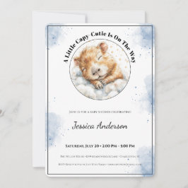 Capybara Baby Shower Invitation • A Little Cutie セーブザデート