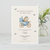 Capybara Baby Shower Invitation Little Prince 招待状 (スタンド正面)