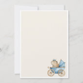 Capybara Baby Shower Invitation Little Prince 招待状 (裏面)