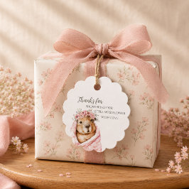 Capybara Baby Shower • Little Wildflower Gift Tag フェイバータグ