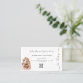 Capybara Baby Shower • Registry Card 名刺 (スタンド正面)