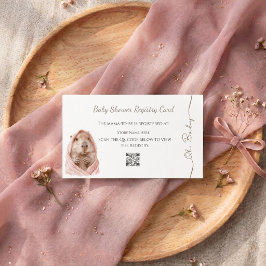 Capybara Baby Shower • Registry Card 名刺