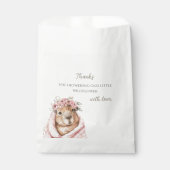 Capybara Baby Shower • Wildflower フェイバーバッグ (正面)