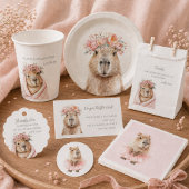 Capybara Baby Shower • Wildflower フェイバーバッグ
