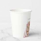 Capybara Baby Shower • Wildflower Paper Plate 紙コップ (右)