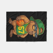 Capybara Basketball 67 Gen Alpha Slang Srts Men Bo フリースブランケット (正面(横))