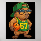 Capybara Basketball 67 Gen Alpha Slang Srts Men Bo ポスター (正面)