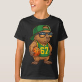Capybara Basketball 67 Gen Alpha Slang Srts Men Bo Tシャツ (正面)