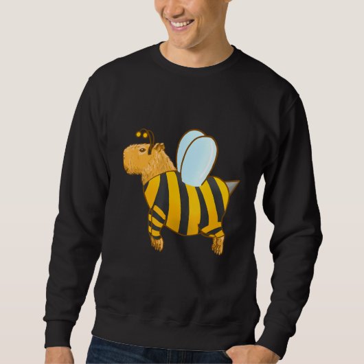 Capybara bee costume スウェットシャツ (正面)