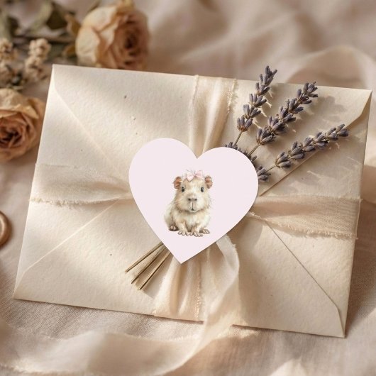 Capybara Birthday ハートシール