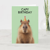 Capybara Birthday Celebration カード (正面)