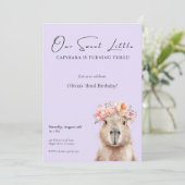 Capybara Birthday Invitation • Little One (スタンド正面)