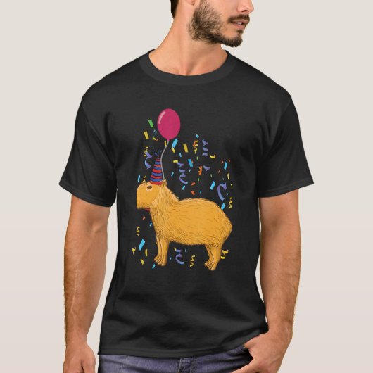 Capybara Birthday Tシャツ (正面)
