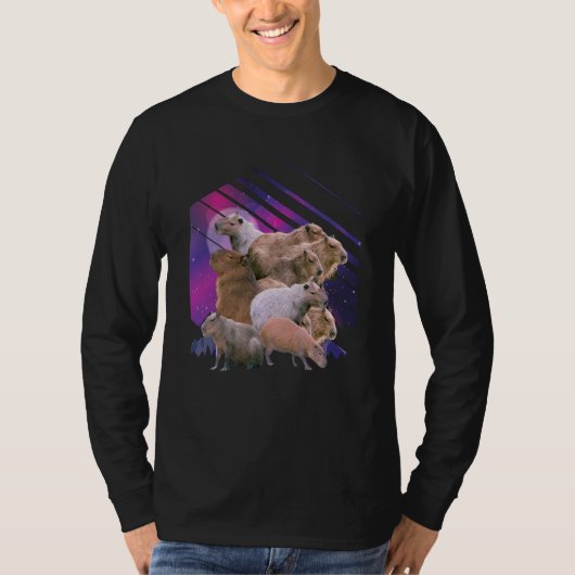 Capybara Capibara Rodent Animal Humor Tシャツ (正面)