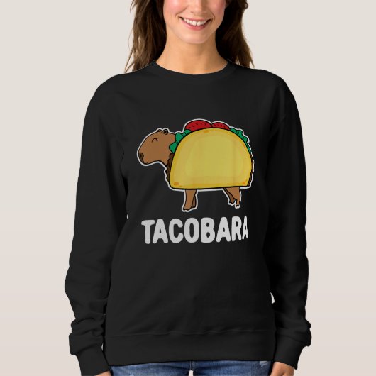 capybara capybara in a taco スウェットシャツ (正面)
