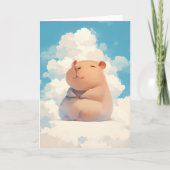 Capybara Chilling on a Cloud カード (正面)
