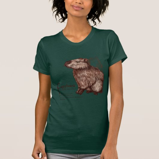capybara - chocolate tシャツ (正面)