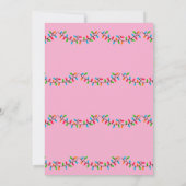 Capybara Christmas Lights Birthday Party  招待状 (裏面)