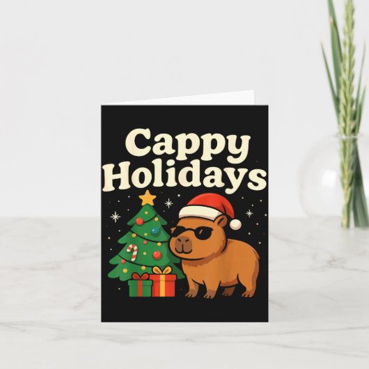 Capybara Christmas Shirt, Funny Capy Holidays  カード (正面)