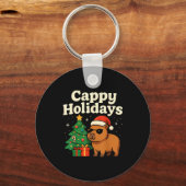 Capybara Christmas Shirt, Funny Capy Holidays  キーホルダー (正面)