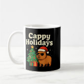 Capybara Christmas Shirt, Funny Capy Holidays  コーヒーマグカップ (左)