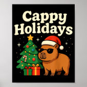 Capybara Christmas Shirt, Funny Capy Holidays ポスター (正面)