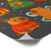 Capybara Christmas Shirt, Funny Capy Holidays ポスター (角)