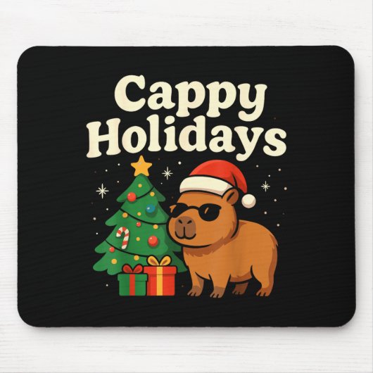 Capybara Christmas Shirt, Funny Capy Holidays  マウスパッド (正面)