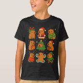 Capybara Christmas Shirt, Funny Capy Holidays  Tシャツ (正面)