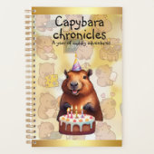 Capybara Chronicles: A Year of Cuddly Adventures プランナー手帳 (正面)