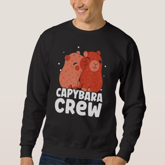 Capybara Crew  Animal Rodent Capybaras スウェットシャツ (正面)